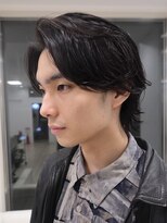 アントバイフィフス 秋田(unt by fifth)&nbsp;秋田メンズパーマ波巻きスパイラルパーマセンターパートフェード