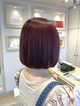 シエル バイ ケンジ 登戸 生田(CIEL by KENJE) 秋カラー/コンパクトナチュボブ/丸みボブ