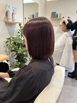 ブランシュ 南行徳店(BLANCHE)&nbsp;ピンクベージュ/バーガンディ/ボブ/バズカット/佐久間凪沙