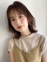 トゥーナ 表参道(tona) ミディアムレイヤー、外ハネボブ、グレージュ、脱白髪染め☆