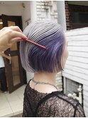 !ダブルカラーハイトーンカラーケアブリーチインナーカラー#原宿