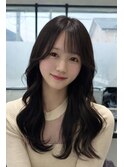 清潔感×盛れる韓国ヘア｜ダークブラウン×レイヤーカット
