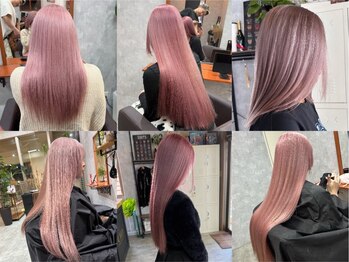 アンドケー 那覇小禄店(and K)の写真/メンテナンス～イメチェンまで◎カットはもちろん、ハイクオリティのカラーリングで毛先まで艶のある髪に♪