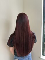 エクファ ヘア シェリル 草津 南草津店(ex-fa hair cherir)&nbsp;ミルクティーブロンド/ダークブルー/デジタルパーマ/南草津
