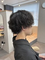 ヒストリー 元住吉(HISTORY)&nbsp;無造作センターパートマッシュパーマ