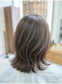 明るめカラーで白髪ぼかし/レイヤーカット/40代50代60代/ミセス