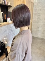 ノール 国分寺(Norl)&nbsp;ラベンダーハイライト×ぱっつんボブ