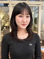 エムクランメイクス 原宿 表参道(m.clan MAKE'S)&nbsp;原宿/韓国風くびれレイヤー×シースルーバング/明治神宮前