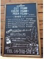 メロー(mellow)&nbsp;サロンの手描き看板☆　　　たま～に情報更新します♪