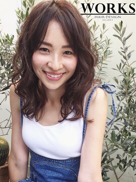 ワークス ヘアデザイン(WORKS HAIR DESIGN) 大人ウルフセミロング