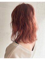 ヘアーアンドアトリエ マール(Hair&Atelier Marl) 【Marl】キャロットオレンジカラーの無造作セミディ♪