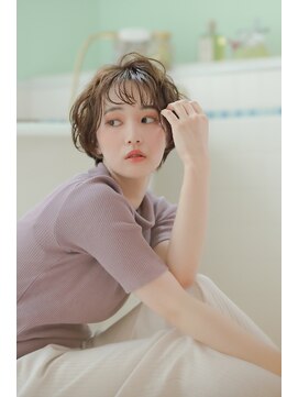 ナンバースリー 綱島店(Number Three) シースルーバングショート２【Number Three 綱島】