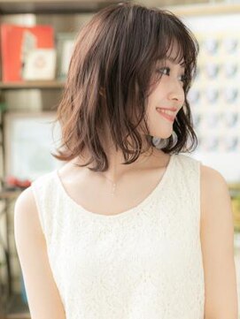 カバーヘア ブリス 上尾西口店(COVER HAIR bliss) くせ毛風シースルーバング小顔ウェットヘアa上尾20代30代40代!