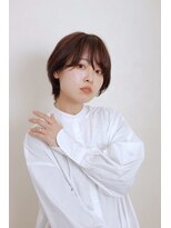 ルーフ 用賀(ROOF)&nbsp;【ROOF用賀店】大人なひし形ショート　艶感ブラウンカラー