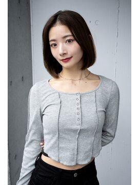 レノラ 本町(LENORA) 20代30代大人かわいいナチュラル暗髪ゆるめパーマヘア