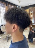 ソフトツイスパ　ツイストスパイラルパーマ　メンズマッシュ
