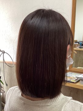 ひばり 美容室 ミディアムカラー