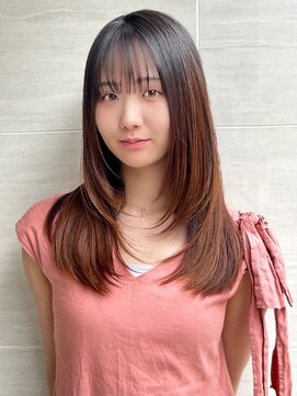 オーロ(ORO) くびレイヤー小顔カット◎前髪イメチェンこなれミディボブルフ