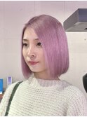 さくらピンク/ハイトーンボブ/ピンクカラー