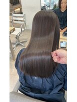 ノク(nok)&nbsp;髪質改善カラー_オリーブベージュレイヤーカットウェットヘア