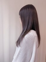 アソビセカンド 原宿(ASOBI 2nd) ブリーチなしwカラー パープルアッシュ 艶髪