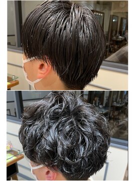 ネオリーブエム(Neolive em;) メンズパーマ　ナチュラルパーマ