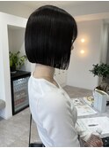切りっぱなしボブ/グレージュ