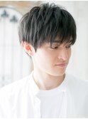 20代30代ダークアッシュ清潔感メンズショートZ上尾