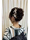浴衣の着付けとヘアセットです