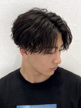 オーシャントーキョー 仙台(OCEAN TOKYO) 韓国センターパート毛流れニュアンスパーマシャドウパーマ黒髪