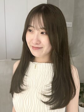 テクネ 天神大名(techne) 天神大名今泉ロングレイヤー韓国風くびれ巻き髪小顔透明感ヘア