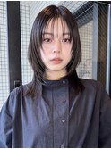 レイヤーカット×スリックストレート