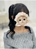編み上げハーフツイン/ハーフツイン/くるみちゃんヘア/