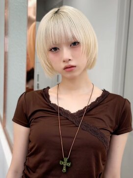 ロンドクレール 川崎(Lond clair) グレーブラウン似合わせカット/ミニボブレイヤー/川崎90