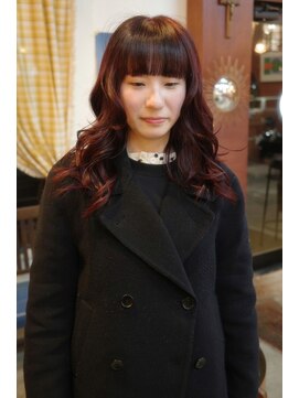 チャプター 問屋町(chapter) 髪質改善ワインレッド深みブラウンチョコレートブラウン韓国ヘア