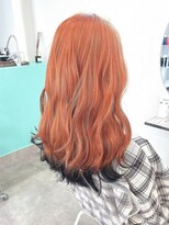 フウ(fuh) 【iam】デザインカラー/裾カラー/オレンジカラー