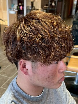 フェノメノン 日進梅森台店(PHENOMENON) メンズ/ライトブラウン/ニュアンスパーマ