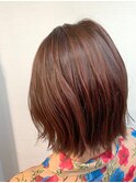 ボブ×ピンクブランジュ