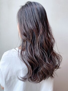 アルバム 銀座(ALBUM GINZA) ダークグレージュ_ココアブラウンフリンジウェーブ_ba302033