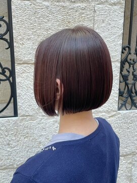 ノチカ(nochika) GMTストレート×ローズパープル×ボブ