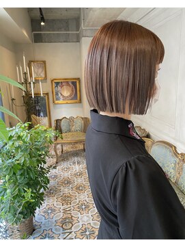 ユノ(juno) 【シオガマ】ミニボブとくすみベージュ*