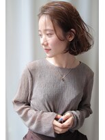 ラフ 八乙女(Rough)&nbsp;クラゲヘアー/小顔に見せるヘア/ココアベージュ/ショート/八乙女