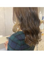 ジュエ ヘアー デザイン(Jue hair design)&nbsp;ミルクティーベージュインナーカラー