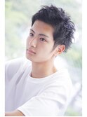 韓国ヘアー青髪ボブウルフココアベージュ/黒髪/グレージュカラー