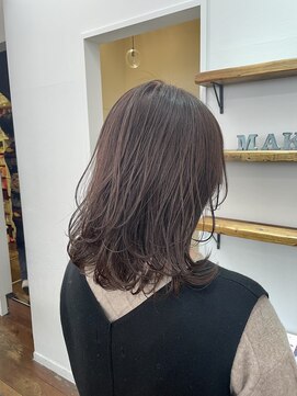 メイクス 表参道(MAKE'S omotesando) 【堀口】ミディアムレイヤー×シフォンブラウン