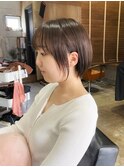 黒髪/グレーベージュ/レイヤーロング/前髪パーマ[西船橋/津田沼]