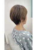 大人可愛い30代40代50ショートボブショート丸みショート