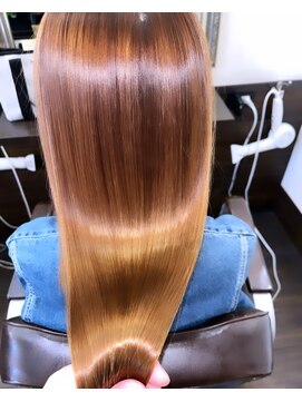 グラス 春吉1号店(glass) 酸性ストレート+カット+4StepTR　【髪質改善ストレート】