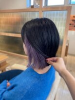 アドラーブル 長岡リップス旭岡店(adorable)&nbsp;ラベンダー ぷつっとボブ 10代20代30代