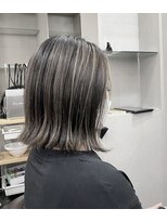 ネイビー(NAVY)&nbsp;グレージュ　コントラストハイライト★